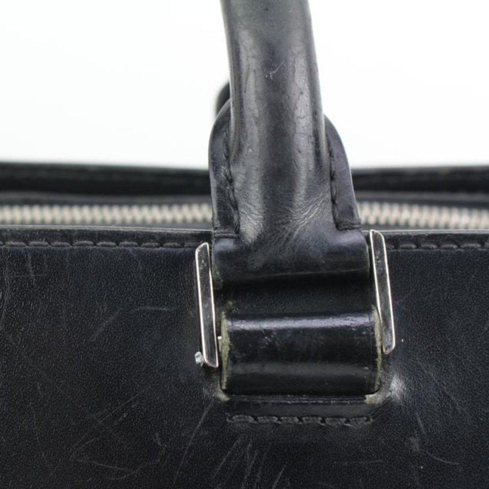 Louis Vuitton Black Epi Leather Noir Basano Messenger 2way Attache 45lk15 - Picture 10 of 12